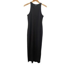 open lace back dress FINE BABY RIB KNIT
